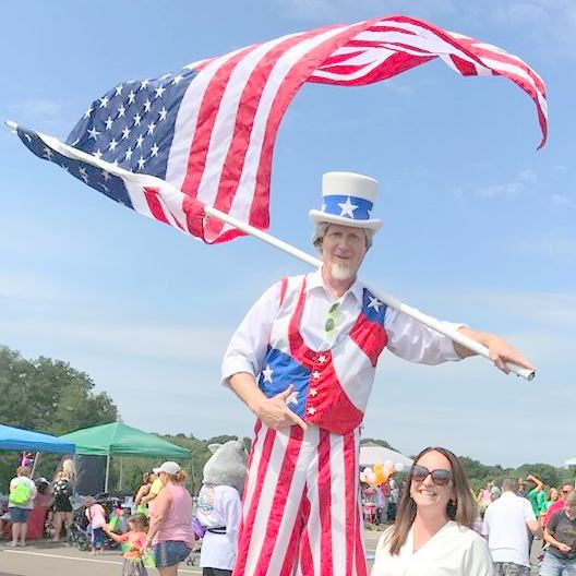 Uncle Sam on Stilts