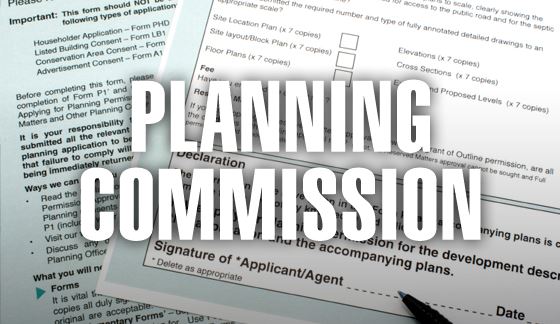 planning commission with documents