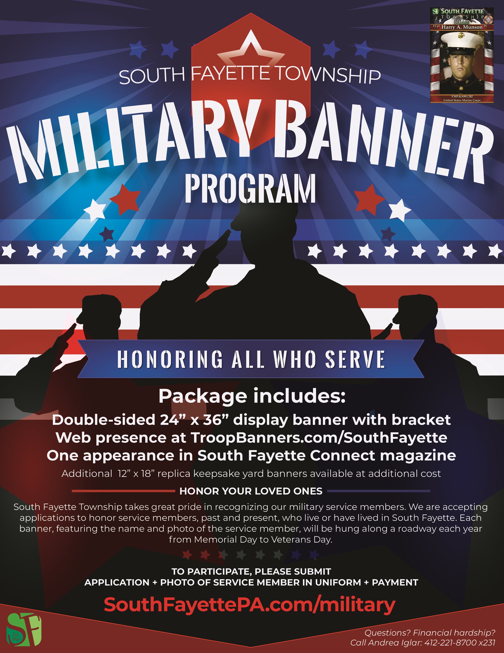 Military Banner Program Flyer