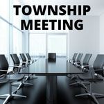 Township Meeting with conference room table and chairs