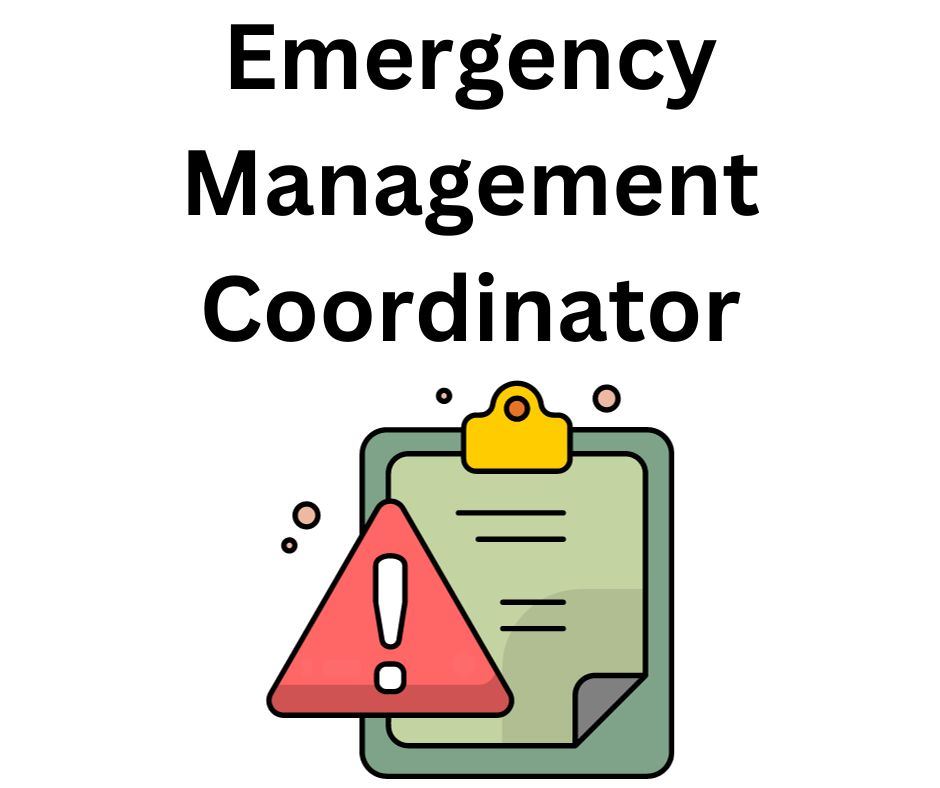 Emergency Management Coordinator with clipboard