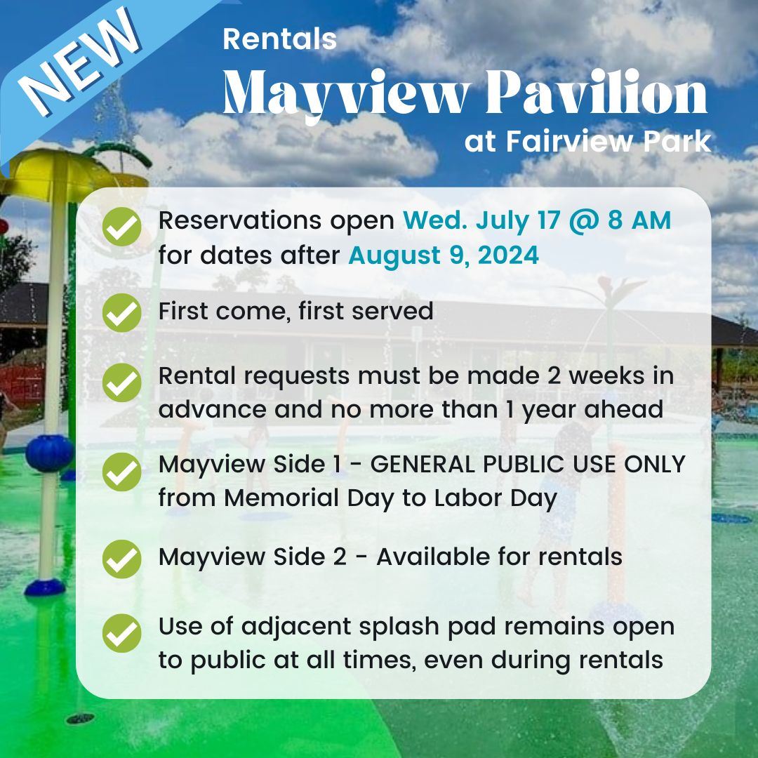 Mayview Pavilion Rentals
