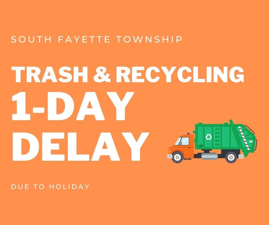 Waste pickup delay due to holiday