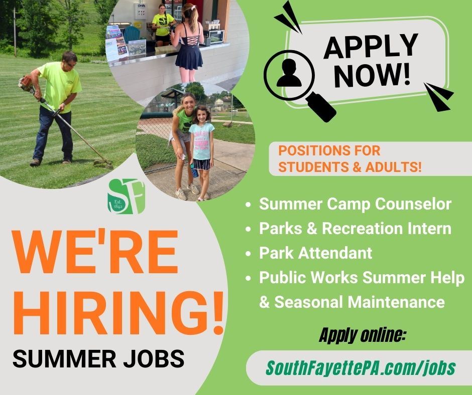 2026 All Township Summer Jobs Ad